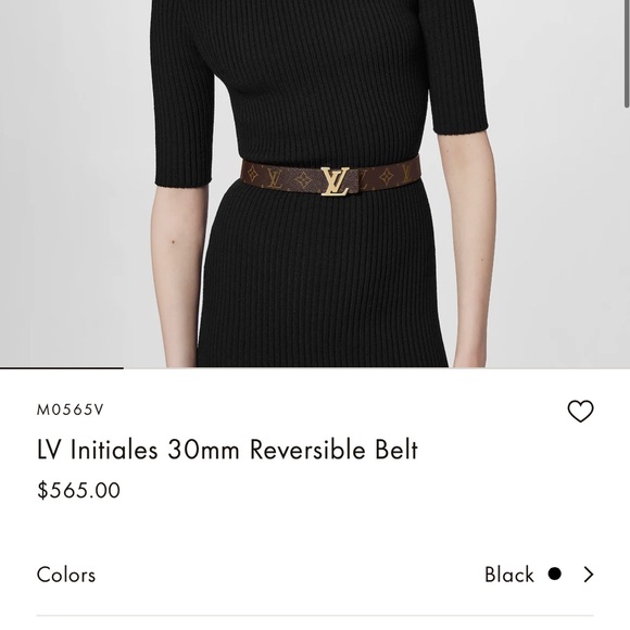 Ladies 2 sided LV belt - Picture 3 of 9